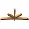 Ekena Millwork Alberta Rough Sawn Timber Gable Bracket, Western Red Cedar, 96"W x 48"H x 6"D x 6"F, 12/12 Pitch GBW096X48X0606ALB00RWR - alternate 5